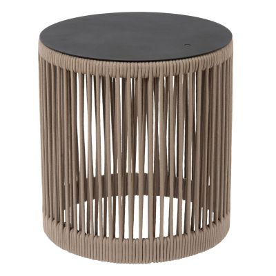 Lucide PINGI - Dobíjacia stojanová lampa Vnútorná/Vonkajšia - Batéria/batérie - Ø 30,5 cm - Rozm. - 1x3W 3000K - IP44 - Taupe